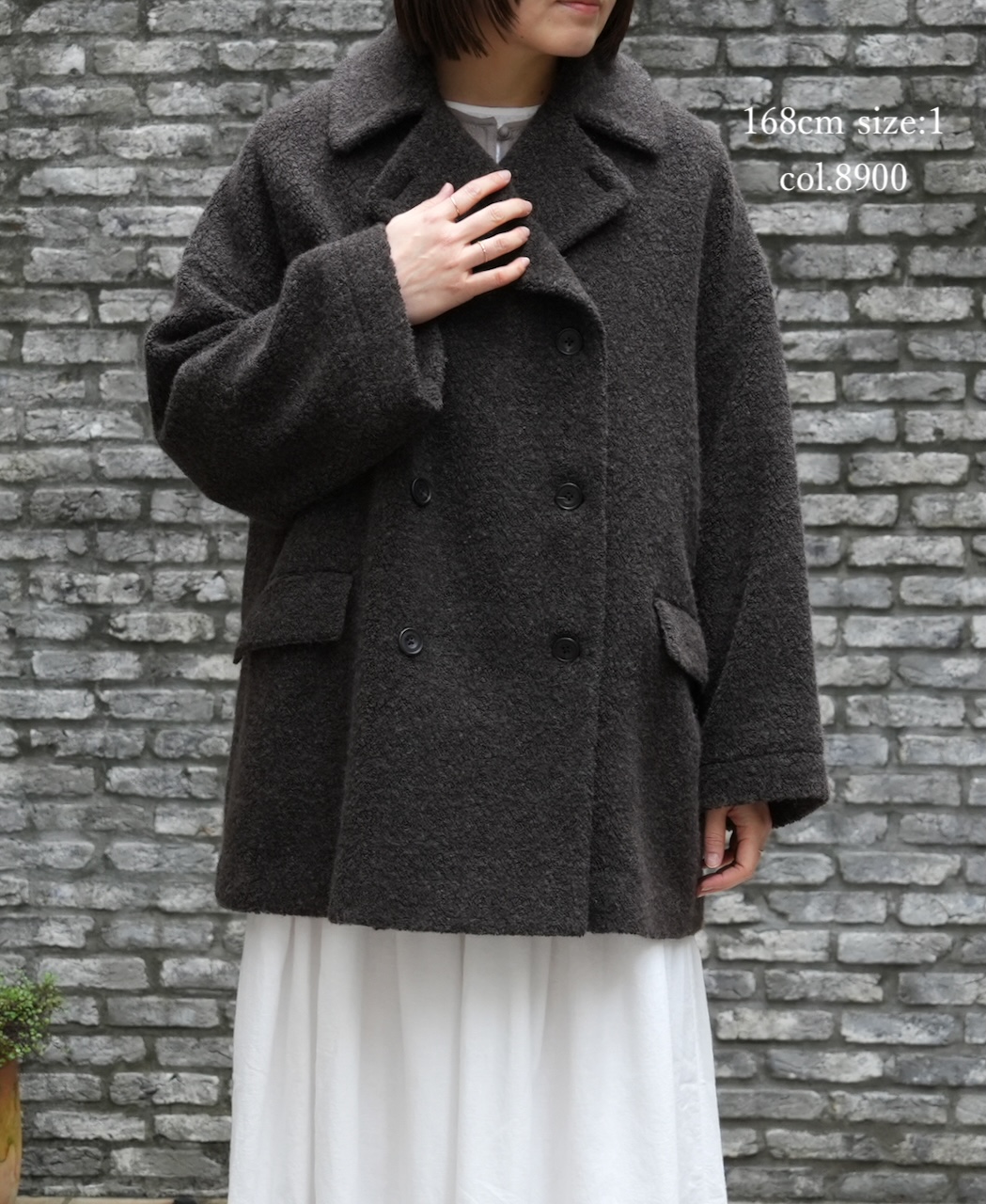 JNMDS2451(コート) RECYCLE BOA WOOL DOUBLE OVER COAT