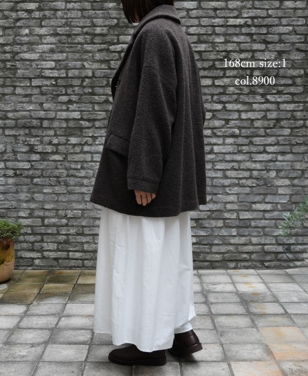 JNMDS2451(コート) RECYCLE BOA WOOL DOUBLE OVER COAT