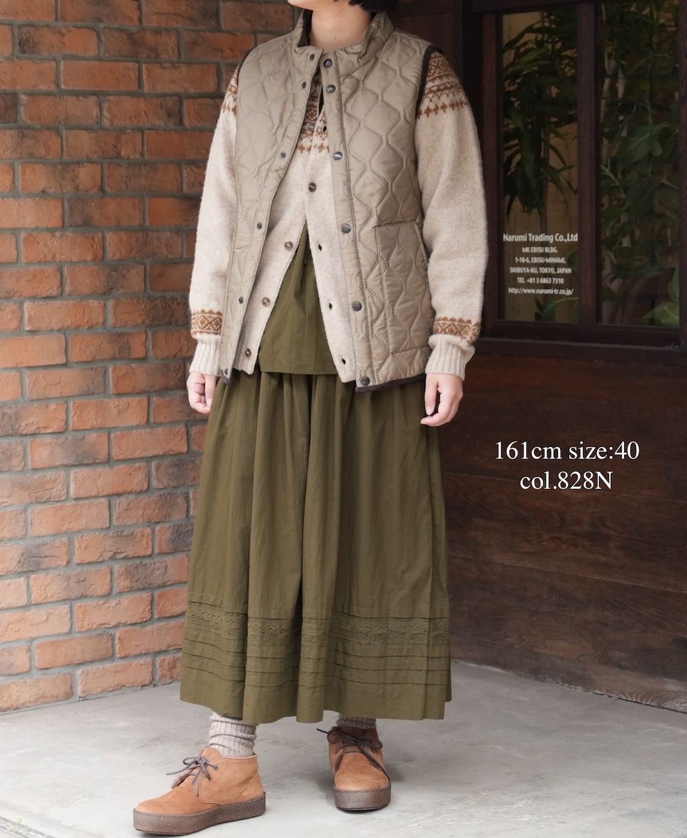 NJT1761 (ニット)  SHETLAND WOOL NORDIC HEAVY BRUSH CREW NECK CARDIGAN