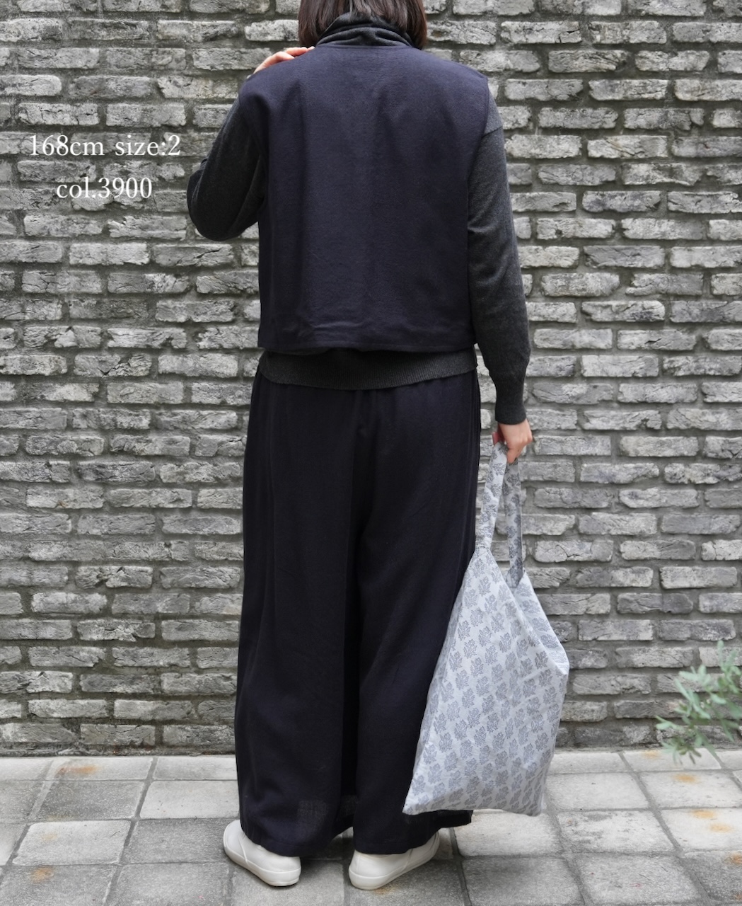 NMDS25602(ボレロ) BOILED WOOL PLAIN EMB BOLERO