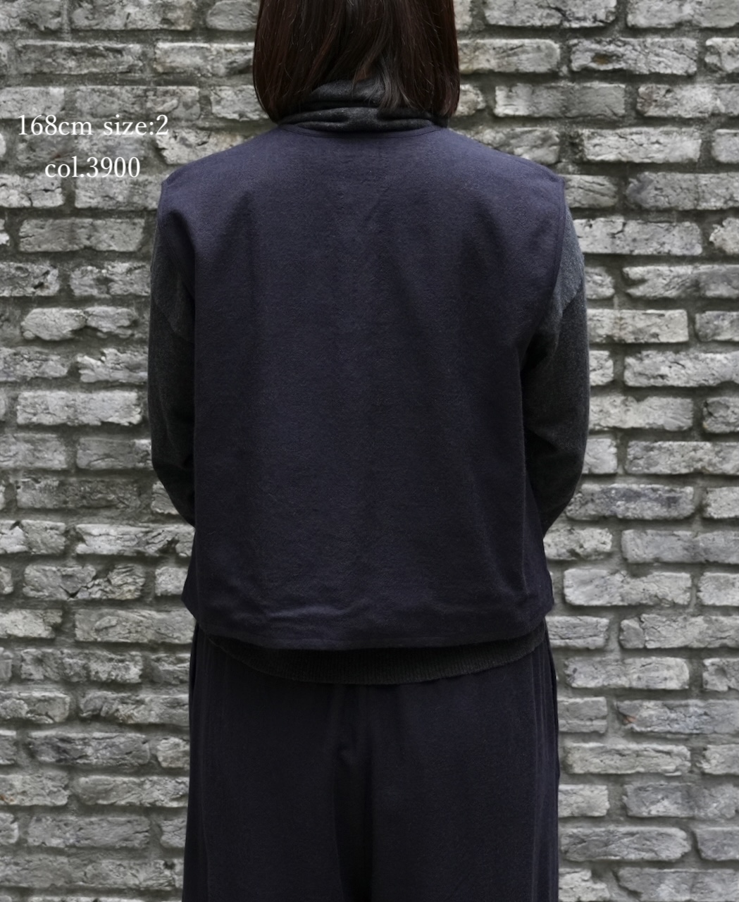 NMDS25602(ボレロ) BOILED WOOL PLAIN EMB BOLERO