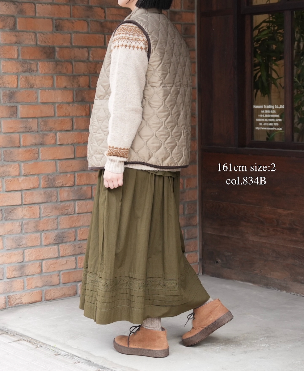 NAM9984PP (ベスト) POLY×POLY HEAT QUILT STAND COLLAR VEST