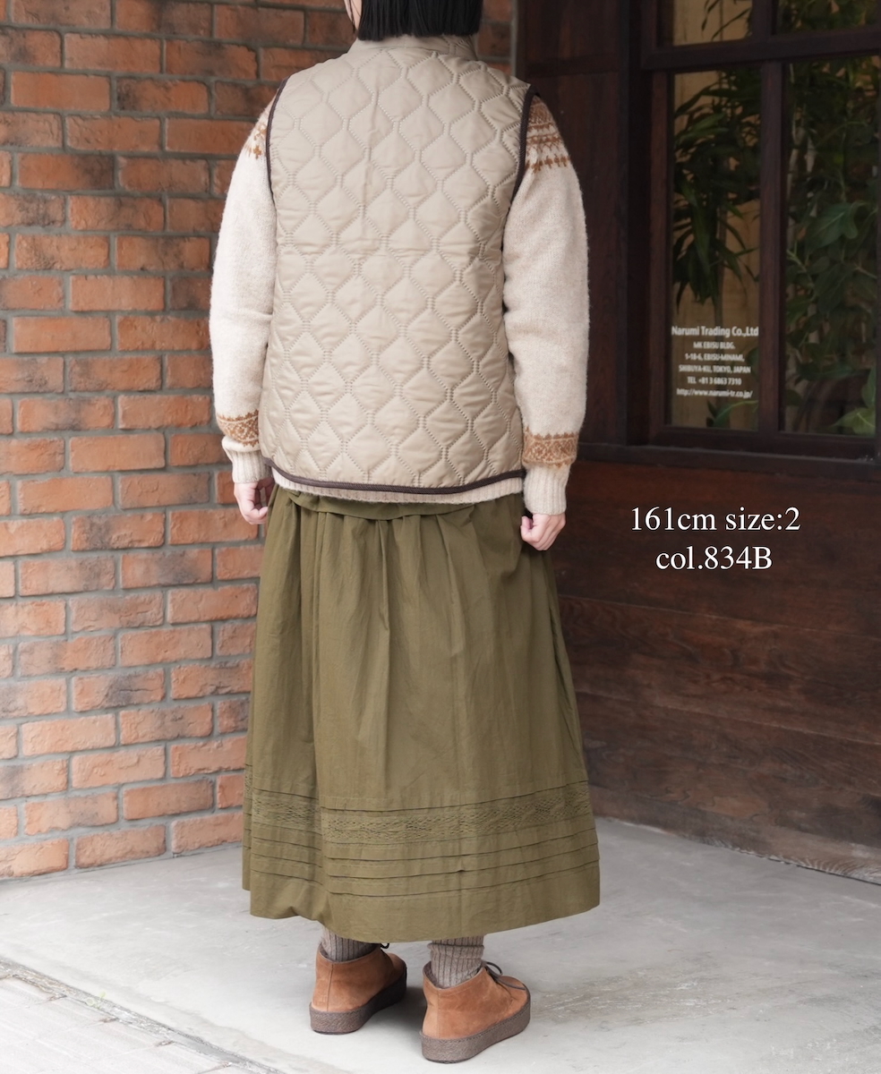 NAM9984PP (ベスト) POLY×POLY HEAT QUILT STAND COLLAR VEST