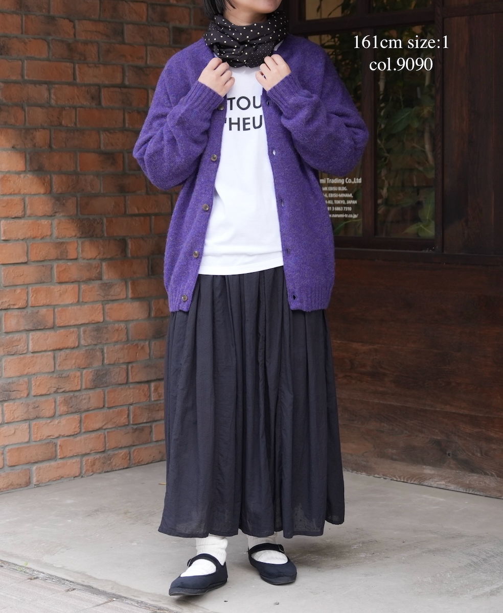 NFA2351P45(Tシャツ) "A TOUT"COTTON JERSEY CREW NECK OVERSIZE L/SL T-SHIRT WITH CUFF