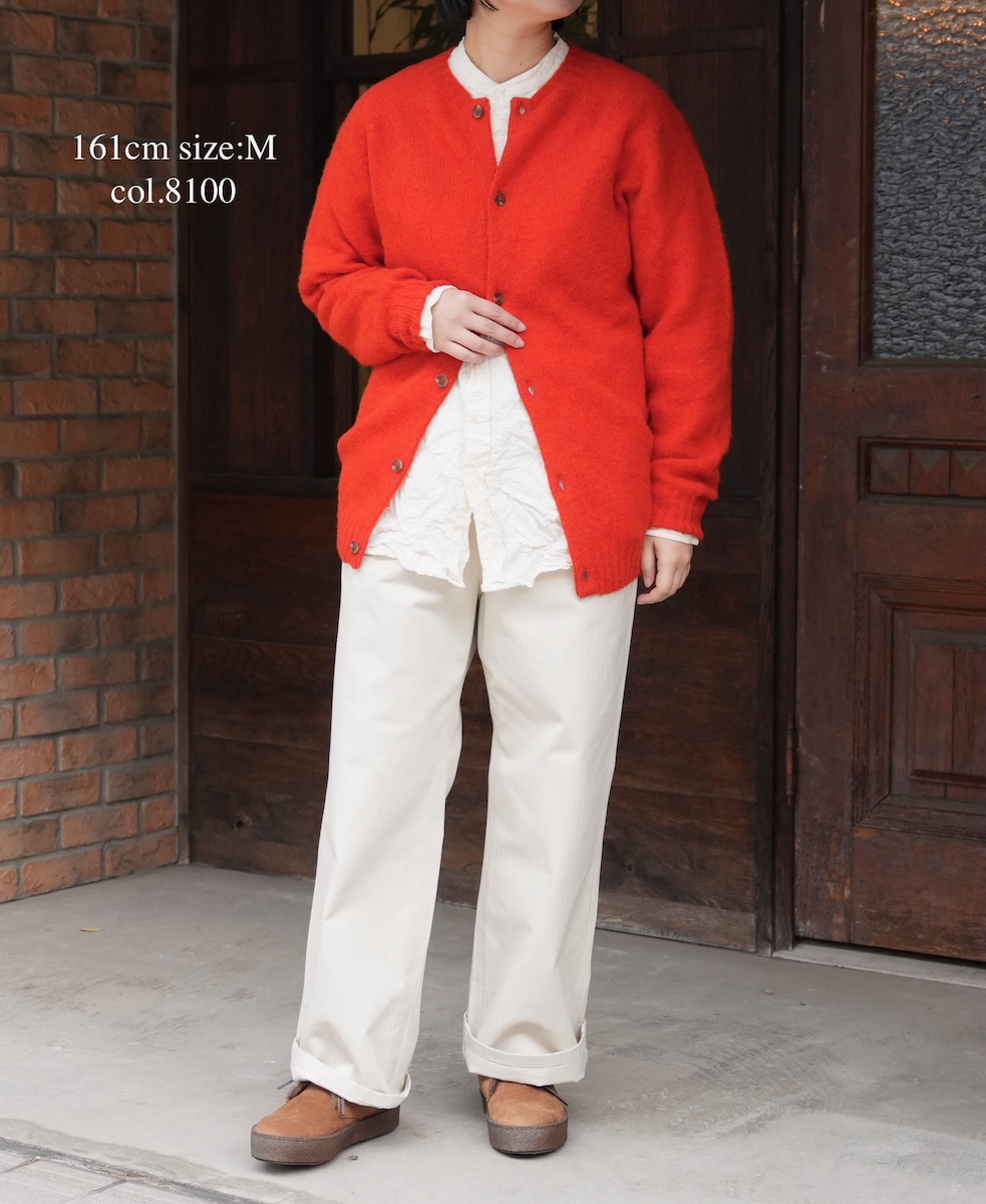 NVL2582W(シャツ) 40s ORGANIC POPLIN (WRINKLE) BANDED COLLAR L/SL OVERSIZED SHIRT