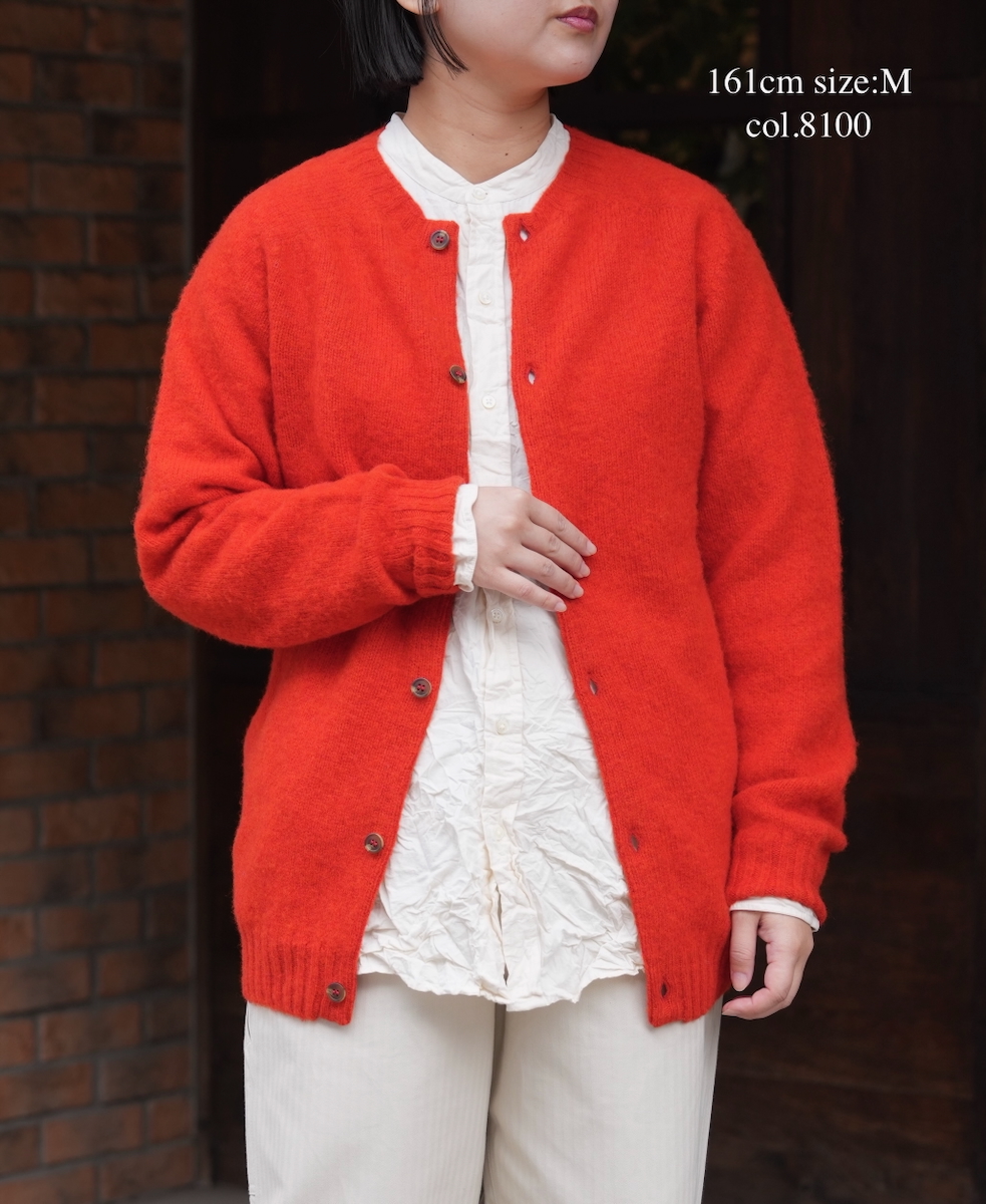 NVL2582W(シャツ) 40s ORGANIC POPLIN (WRINKLE) BANDED COLLAR L/SL OVERSIZED SHIRT