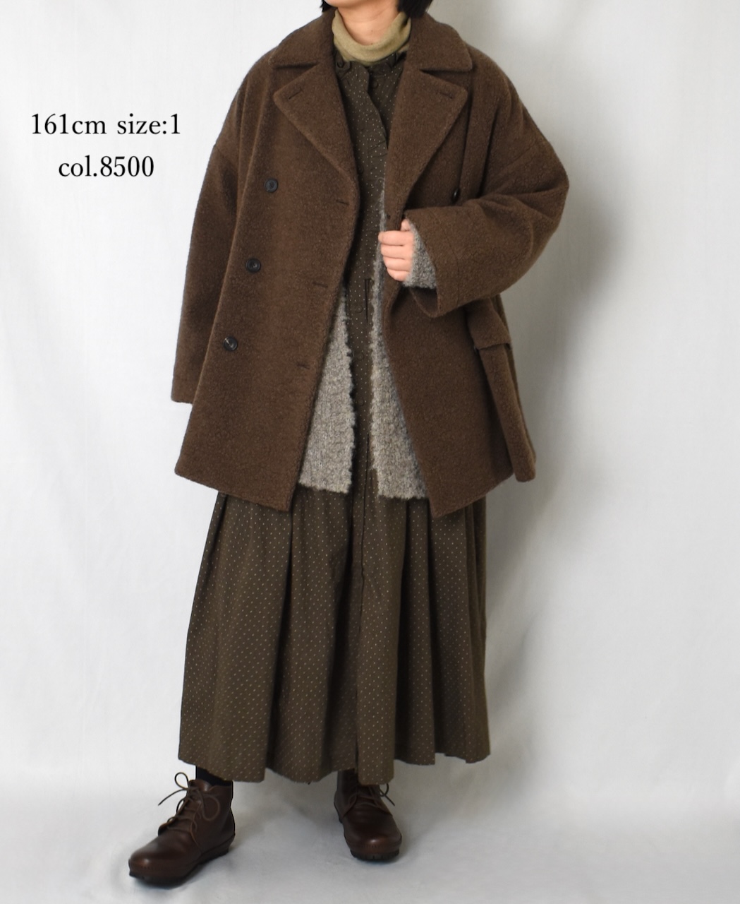 JNMDS2451(コート) RECYCLE BOA WOOL DOUBLE OVER COAT