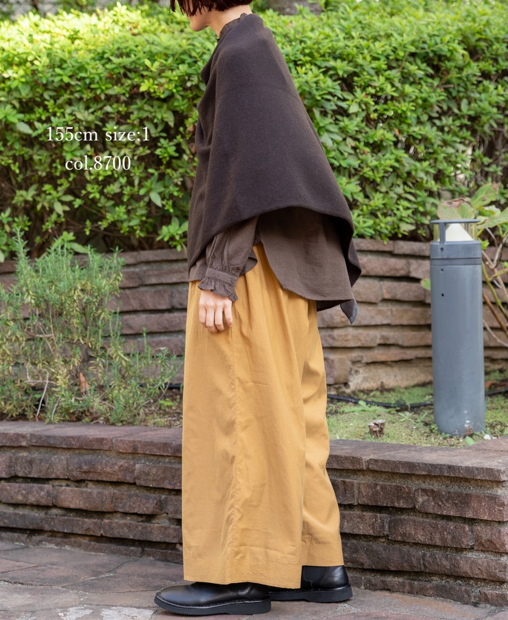 INMDS25752(シャツ) WOOL/COTTON/SILK PLAIN FRILL COLLAR PULLOVER SHIRT