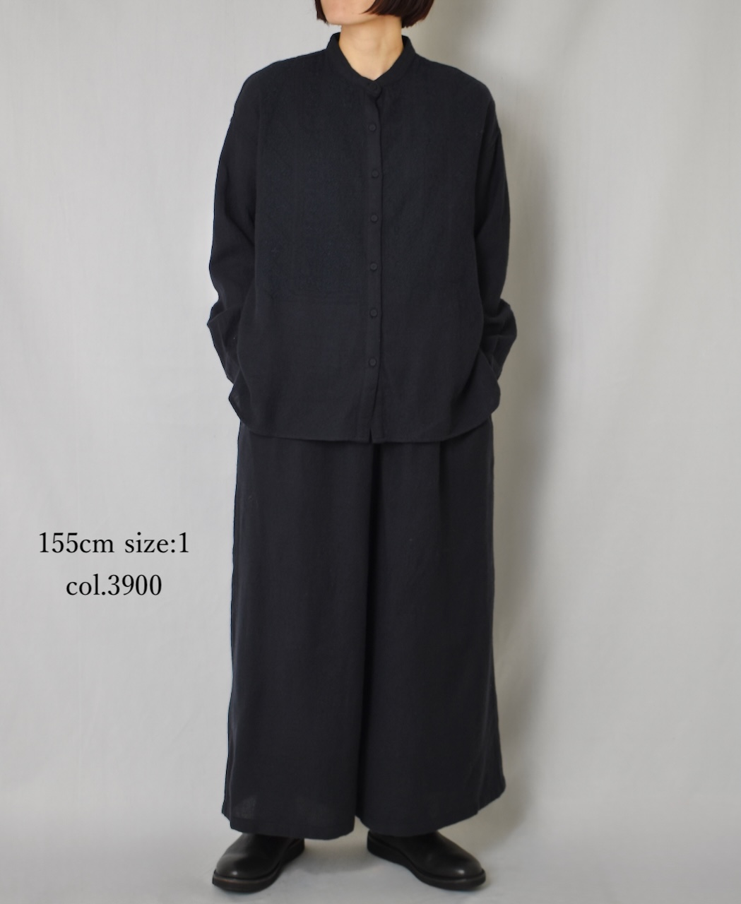 NMDS25605(パンツ)  BOILED WOOL PLAIN EASY PANTS