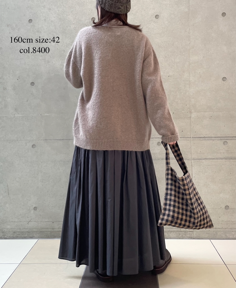 CHT2552(カーディガン) MOHAIR NO-BUTTON CARDIGAN