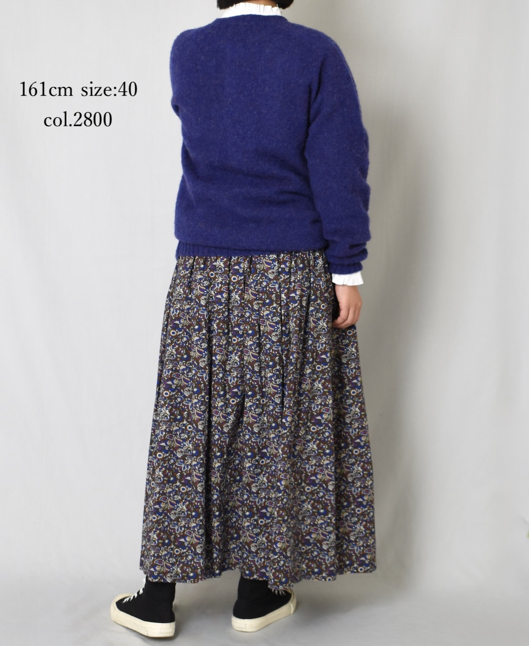 NJT2351 (ニット) SHETLAND WOOL PLAIN HEAVY BRUSH SEAM FREE CREW NECK SADDLE SHOULDER CARDIGAN