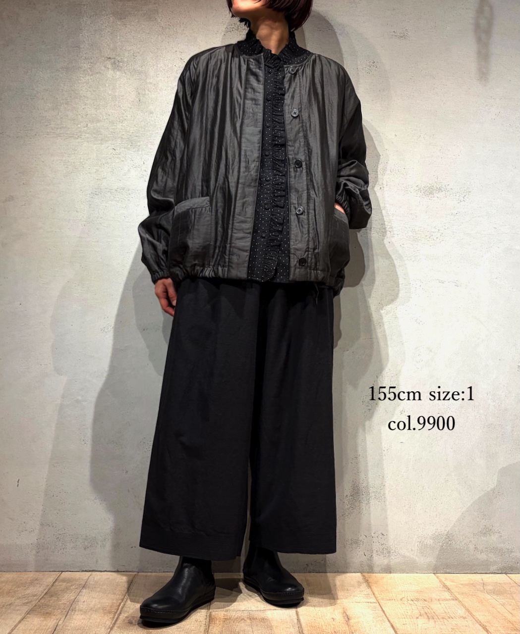 INMDS25755(パンツ) WOOL/COTTON/SILK PLAIN EASY PANTS