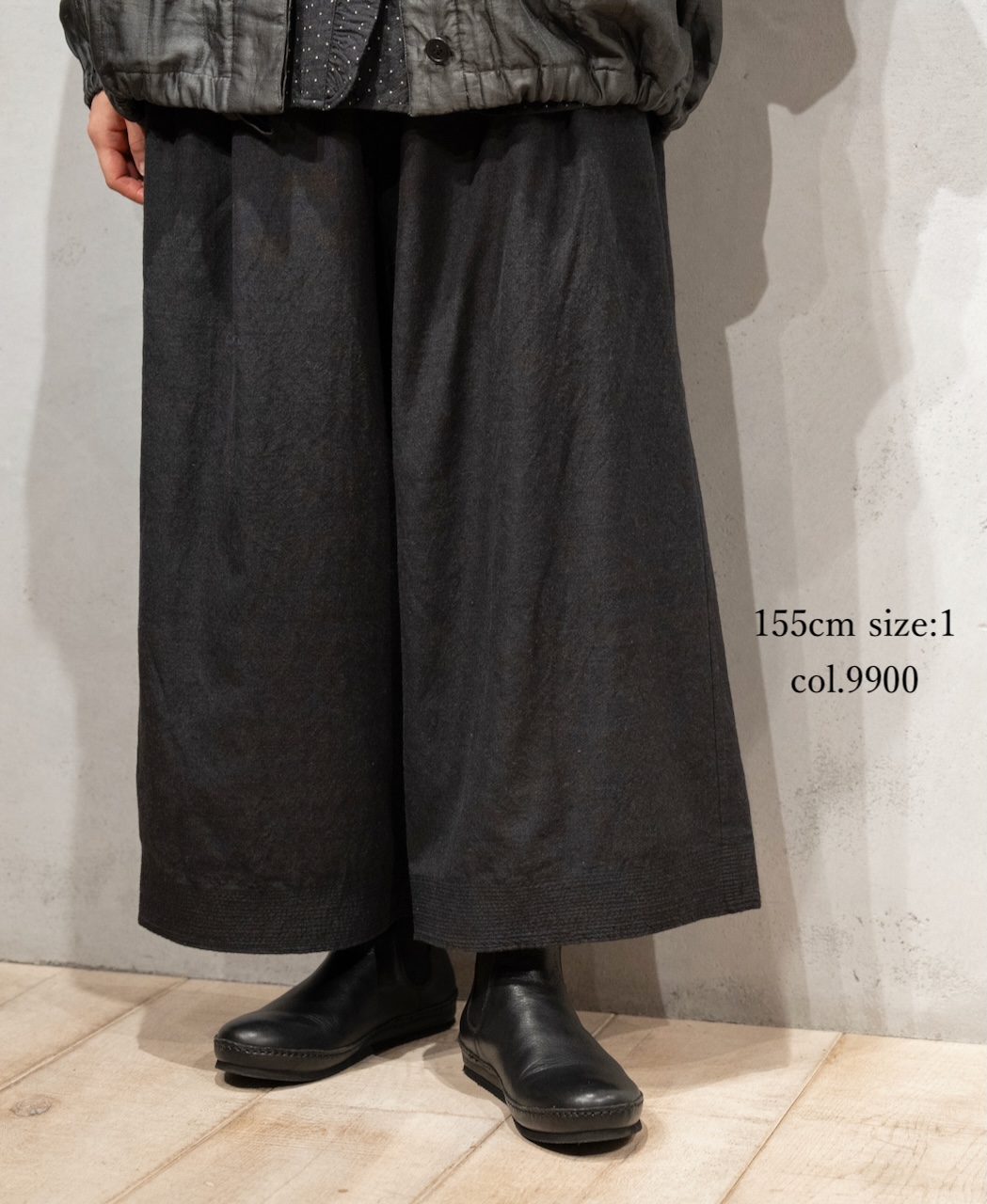 INMDS25755(パンツ) WOOL/COTTON/SILK PLAIN EASY PANTS