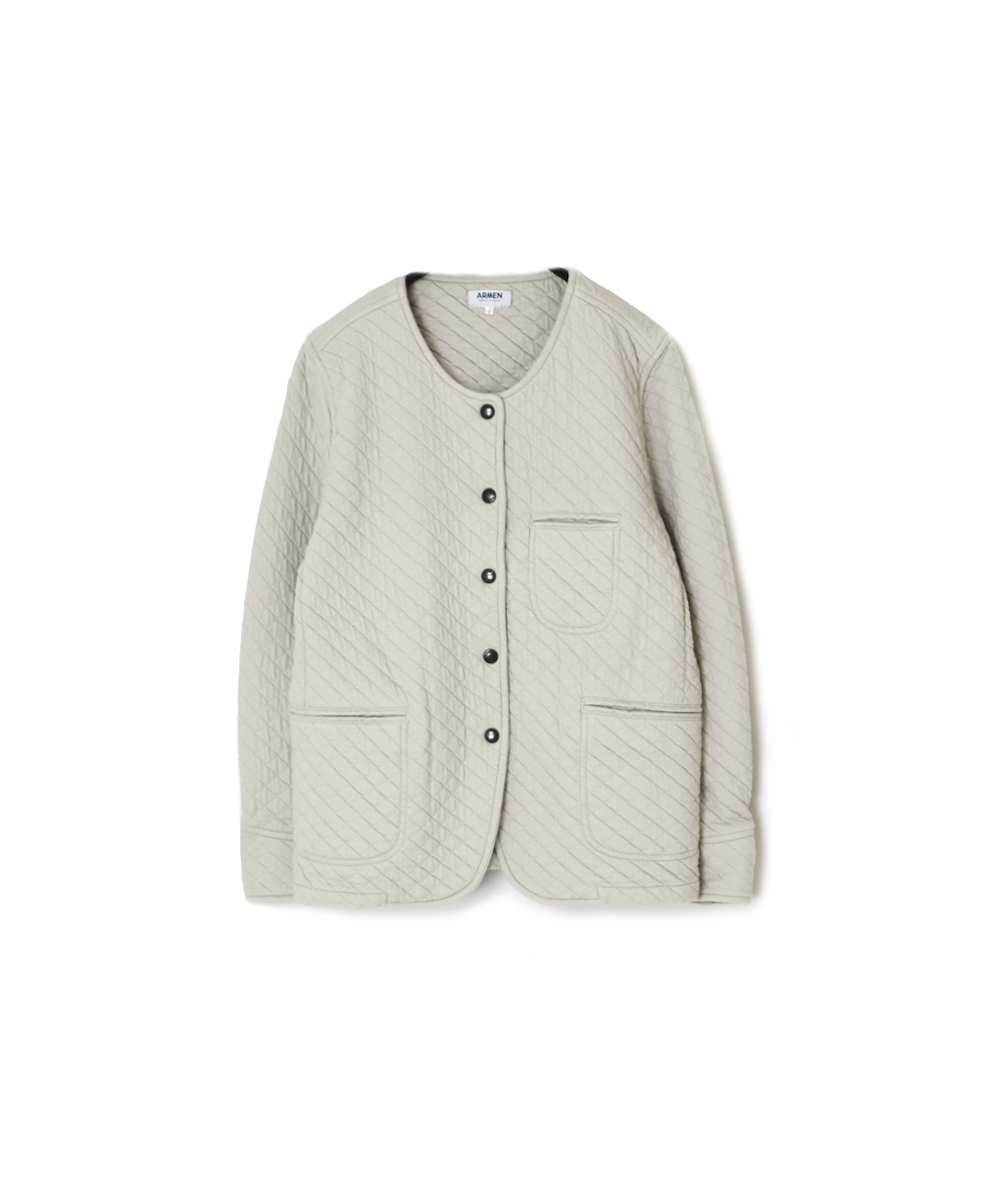 NAM1407 (ジャケット) COTTON QUILT NO COLLAR JACKET