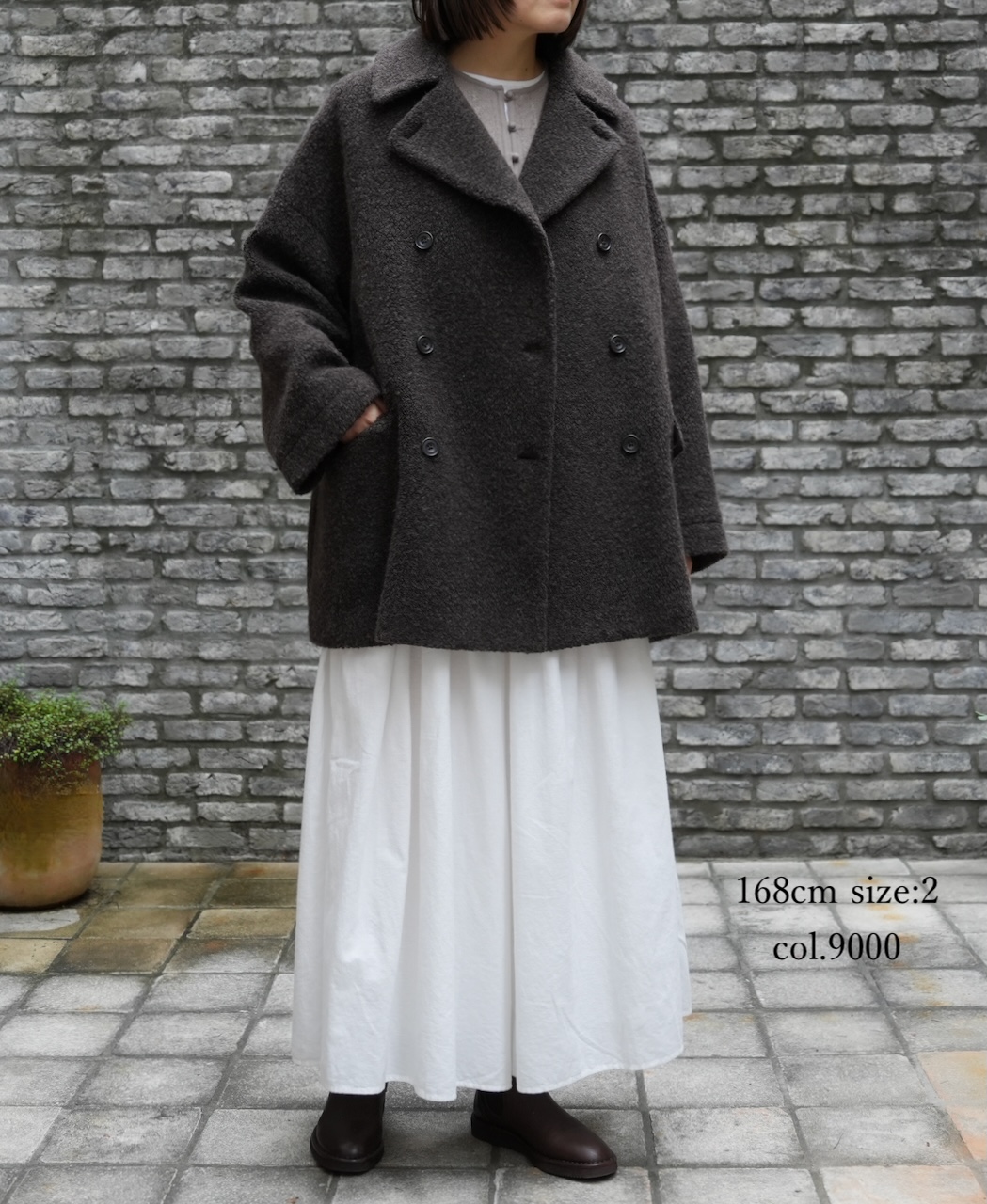INMDS25702W(パンツ) TWILL COTTON KHADI PLAIN(WASH) GATHERED CULOTTES
