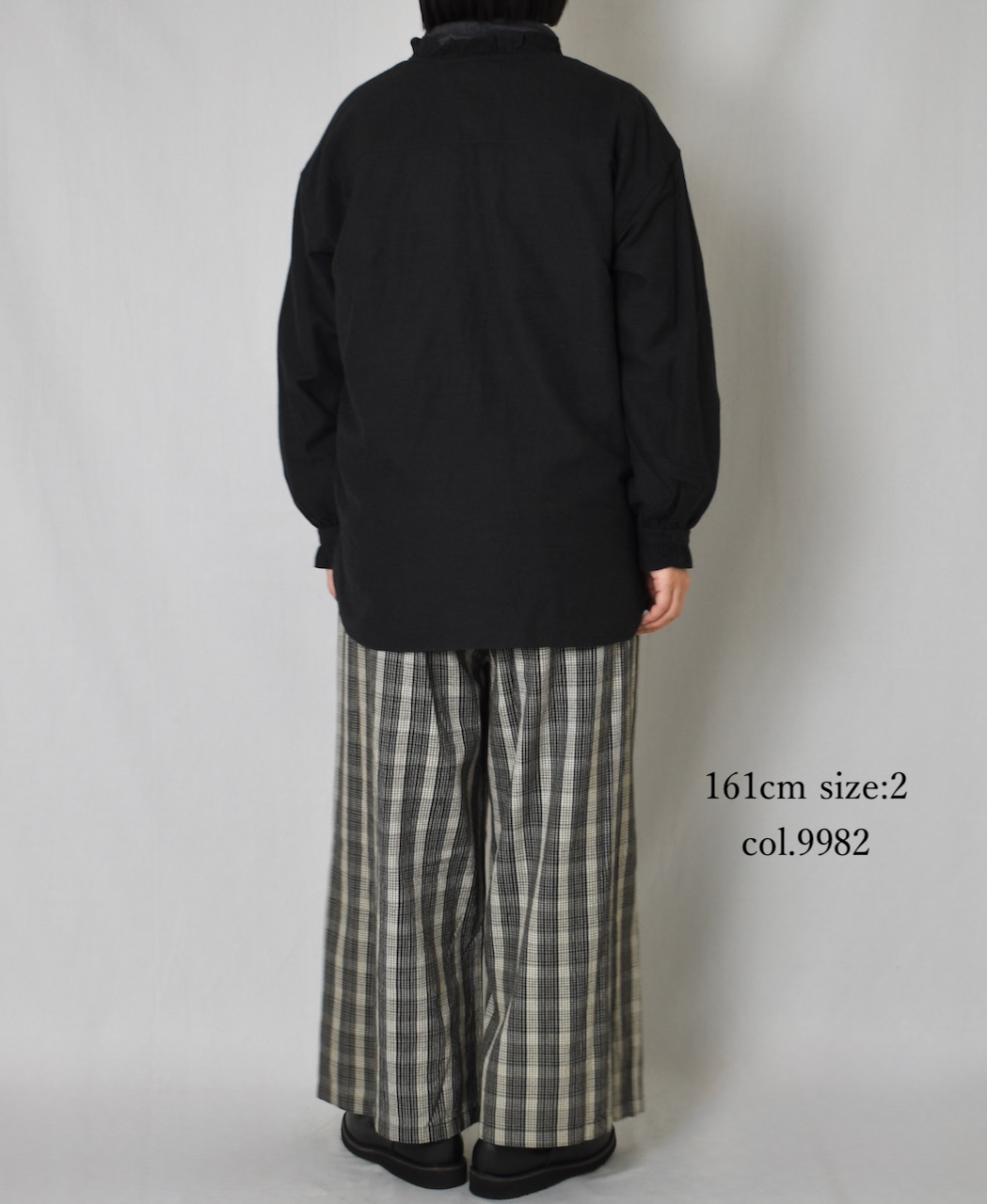 NMDS25595(パンツ) WOOL COTTON CHECK EASY PANTS