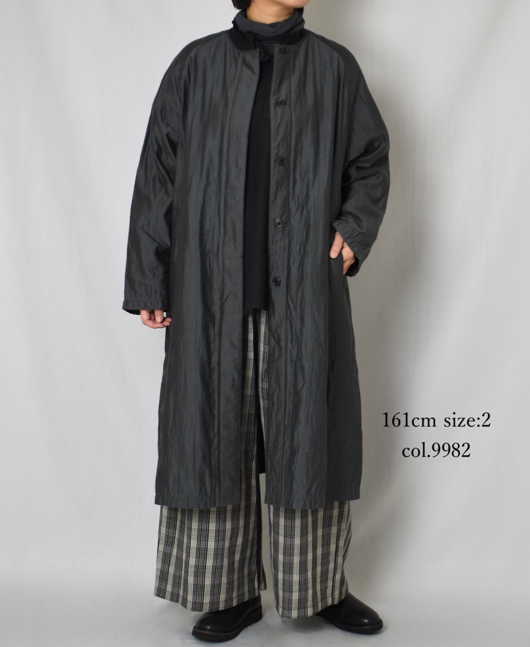 NMDS25595(パンツ) WOOL COTTON CHECK EASY PANTS