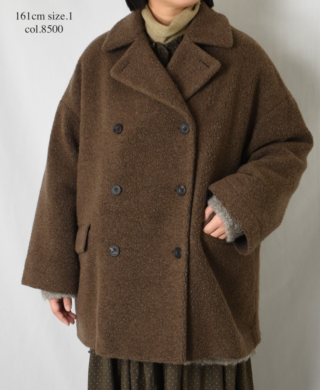 JNMDS2451(コート) RECYCLE BOA WOOL DOUBLE OVER COAT