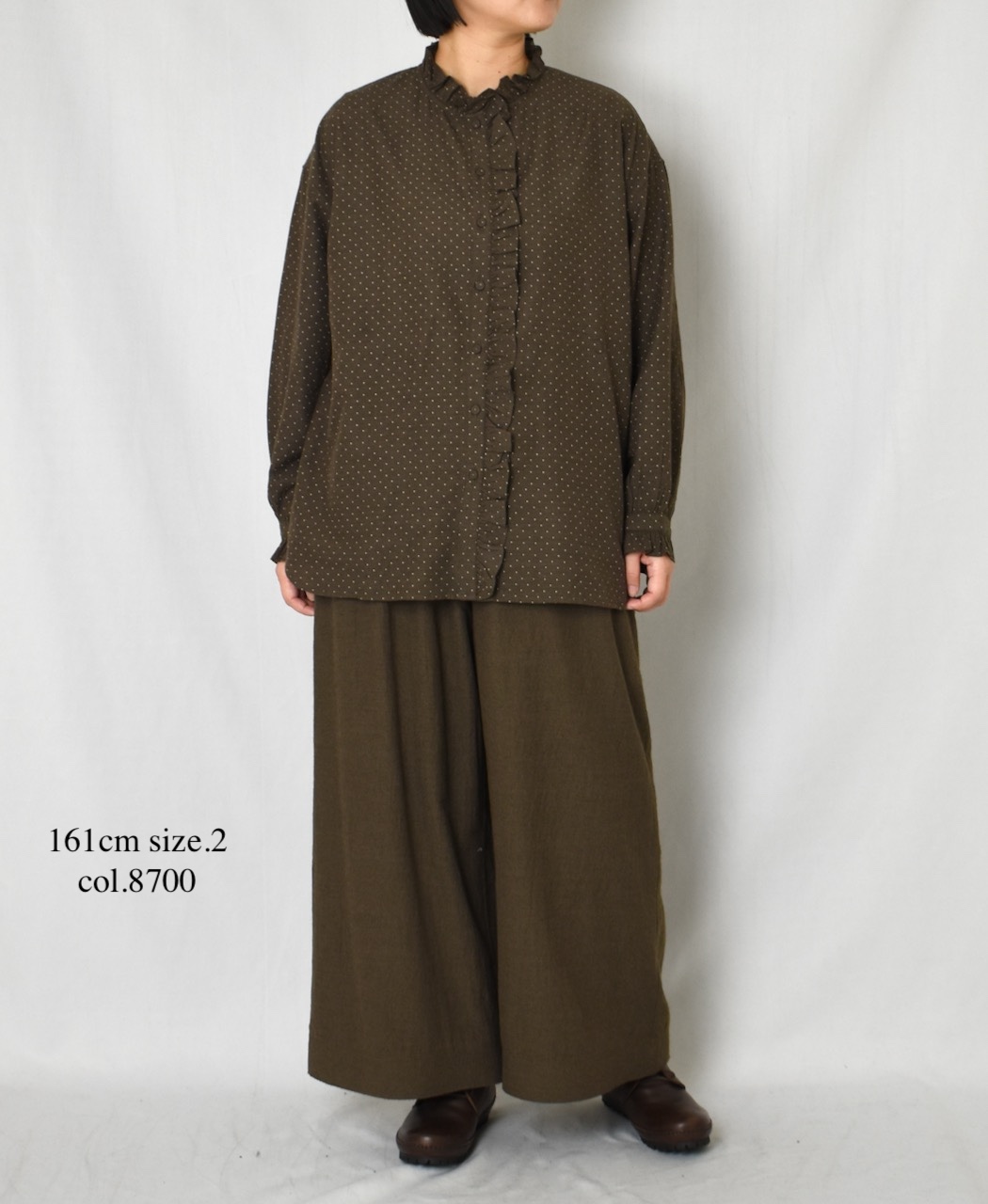 INMDS25755(パンツ) WOOL/COTTON/SILK PLAIN EASY PANTS
