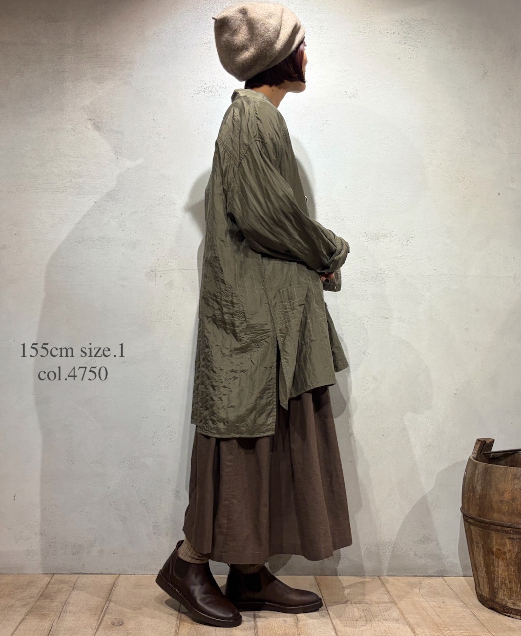 NMDS25583(シャツ) STITCHED BANGALORE SILK PLAIN BANDED COLLAR SHIRT