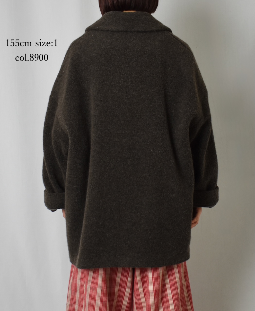 JNMDS2451(コート) RECYCLE BOA WOOL DOUBLE OVER COAT