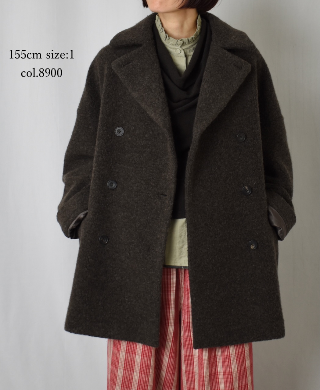 JNMDS2451(コート) RECYCLE BOA WOOL DOUBLE OVER COAT