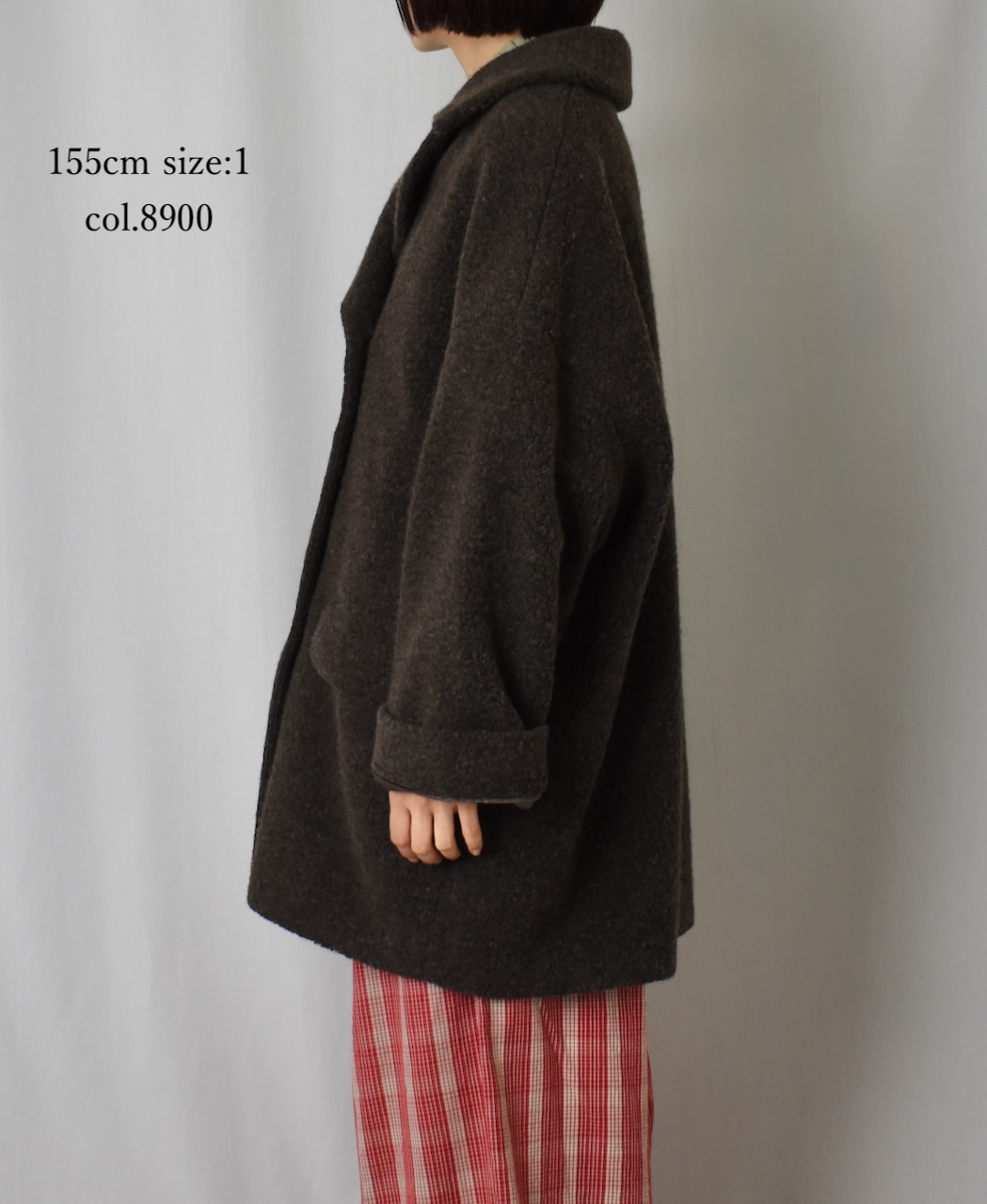 JNMDS2451(コート) RECYCLE BOA WOOL DOUBLE OVER COAT