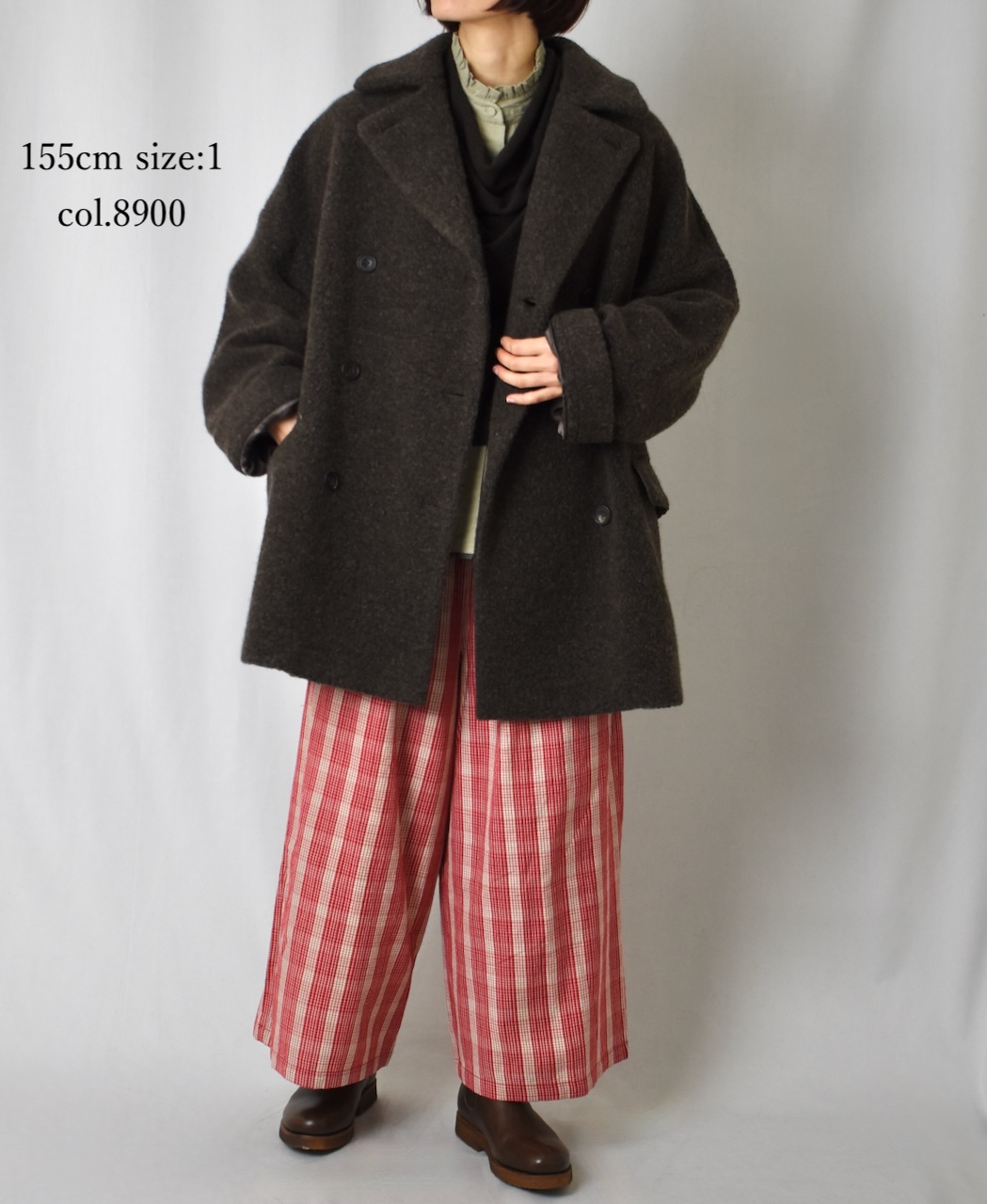 JNMDS2451(コート) RECYCLE BOA WOOL DOUBLE OVER COAT