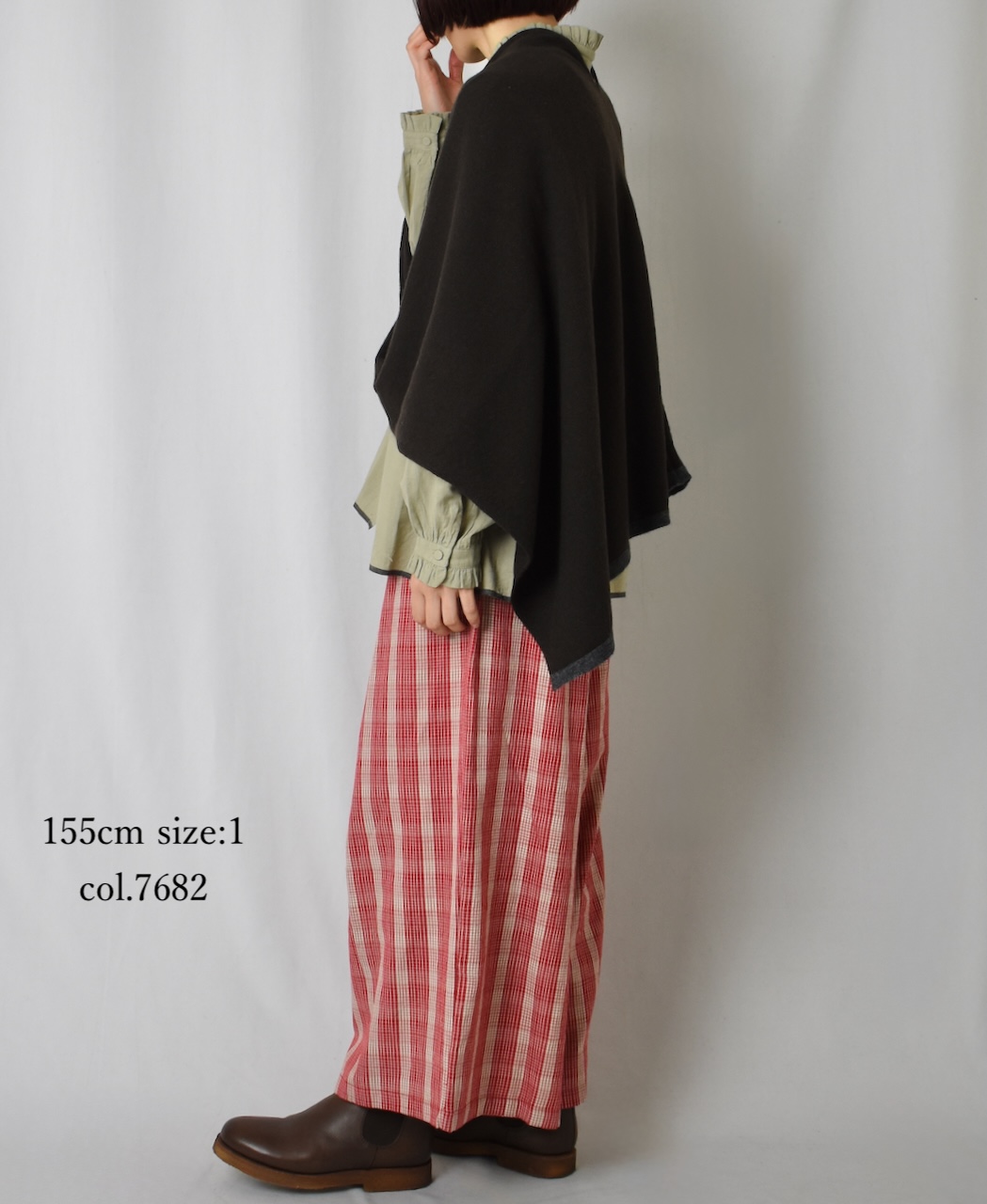 NMDS25595(パンツ) WOOL COTTON CHECK EASY PANTS