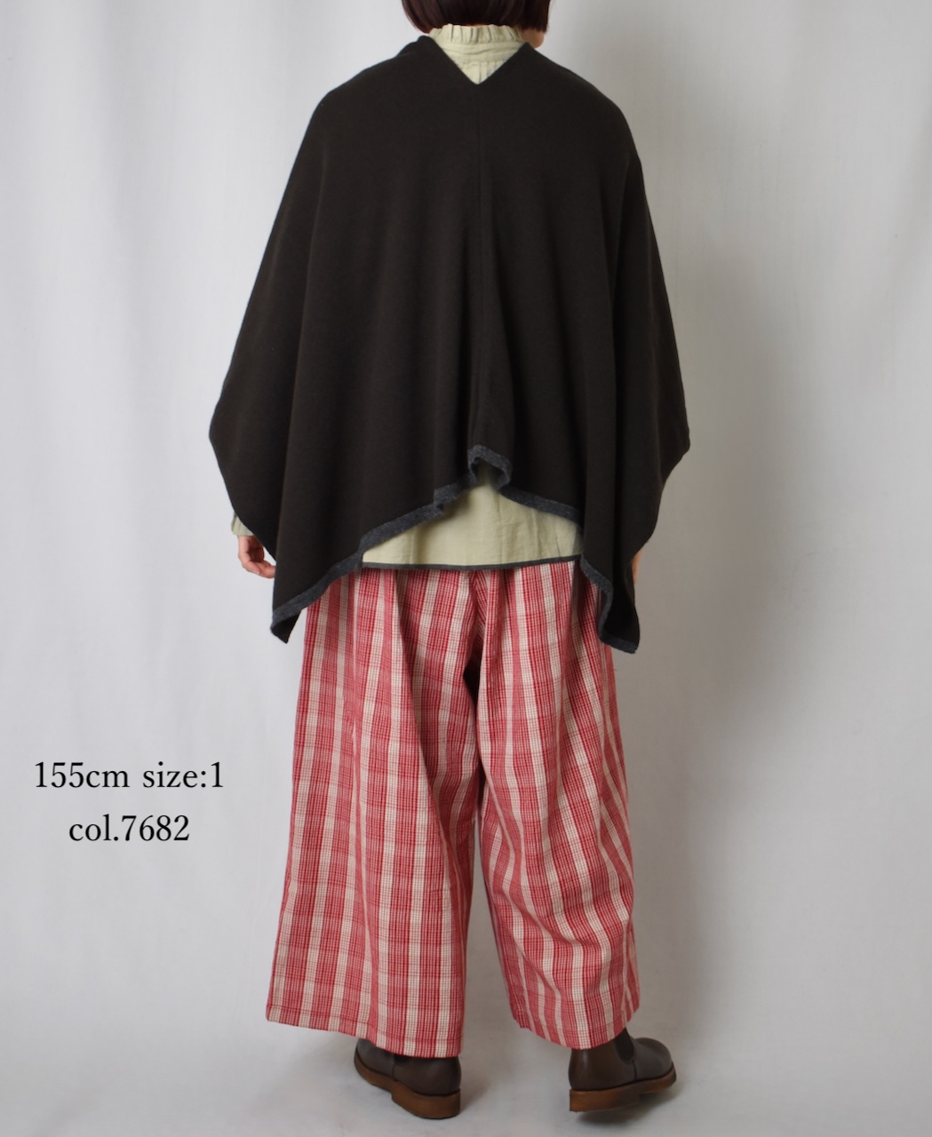 NMDS25595(パンツ) WOOL COTTON CHECK EASY PANTS
