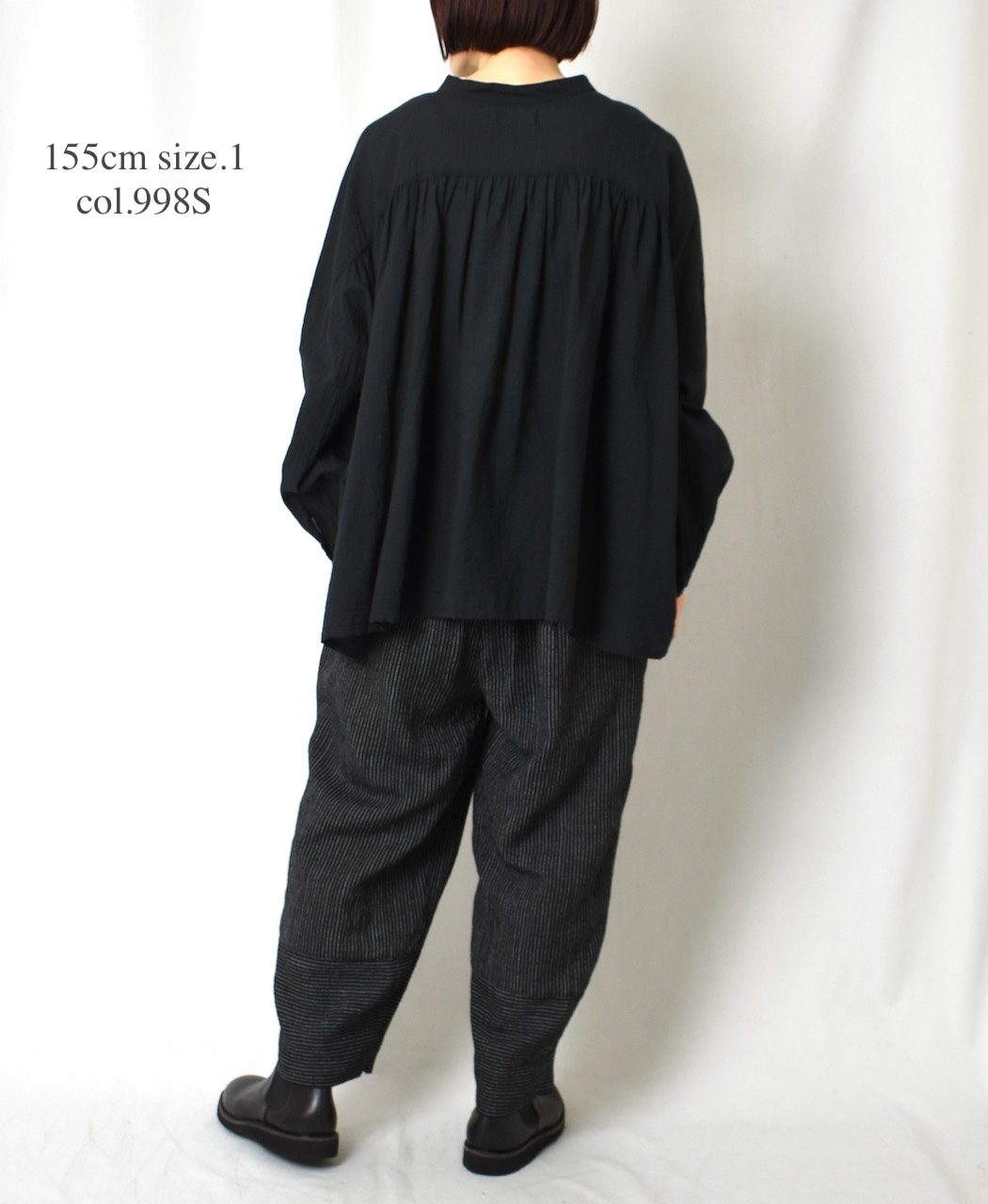 INSL25716(パンツ) WOOL/LINEN STRIPE EASY PANTS