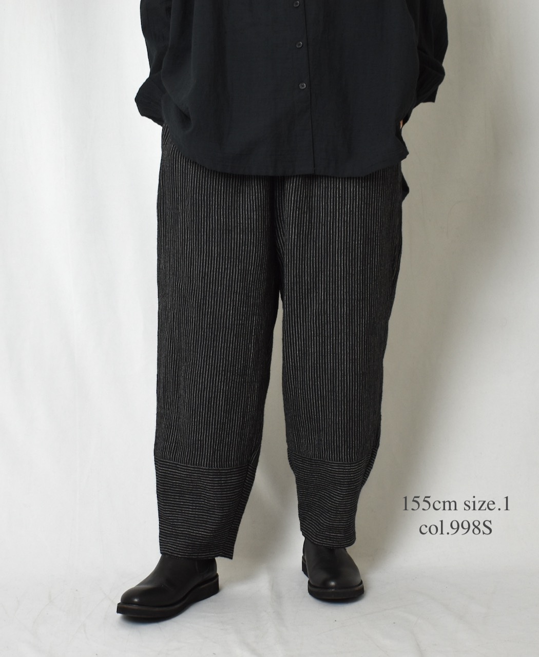 INSL25716(パンツ) WOOL/LINEN STRIPE EASY PANTS