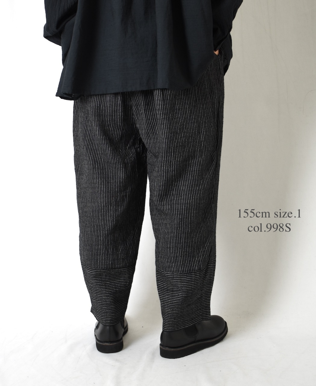 INSL25716(パンツ) WOOL/LINEN STRIPE EASY PANTS