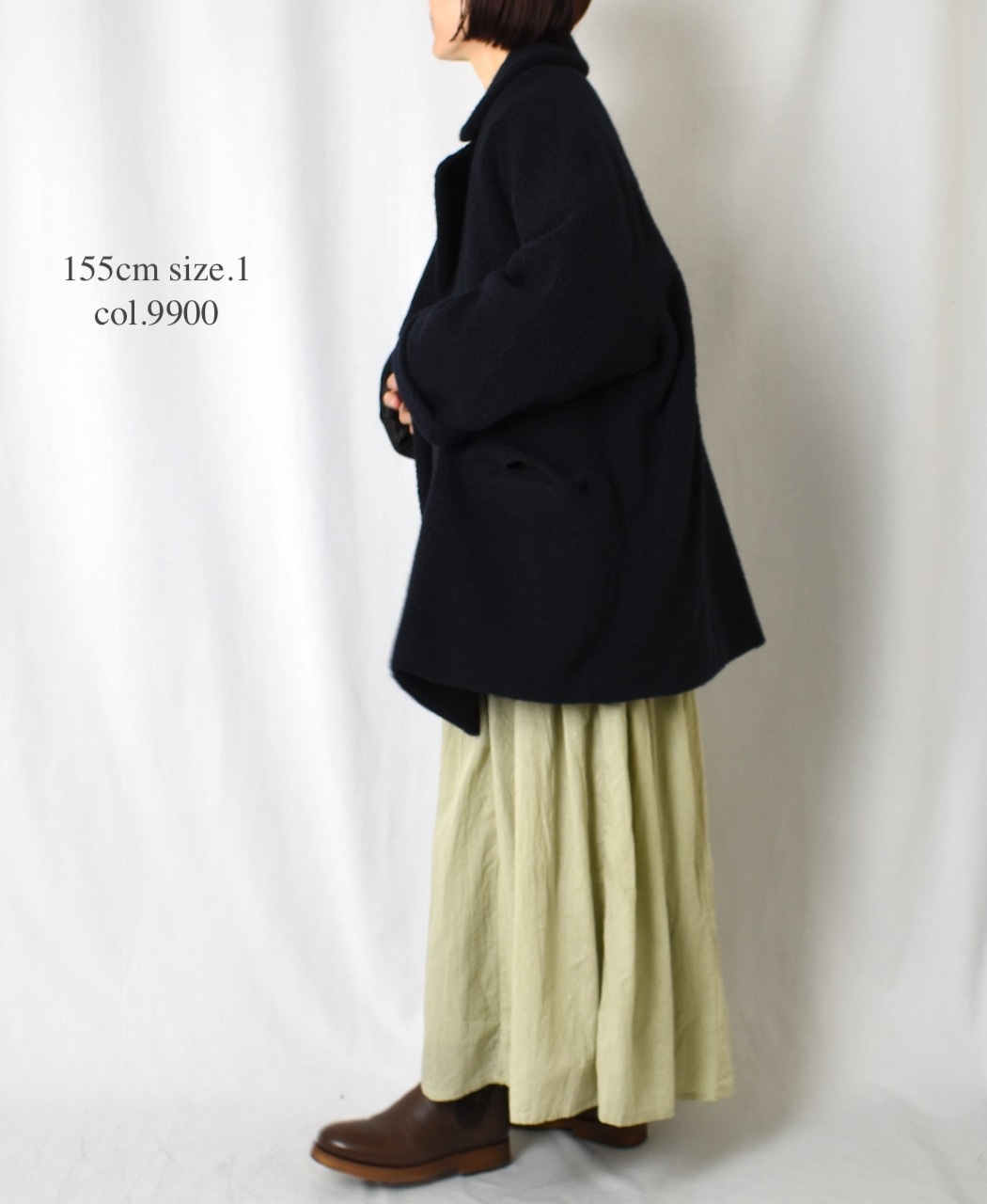 JNMDS2451(コート) RECYCLE BOA WOOL DOUBLE OVER COAT