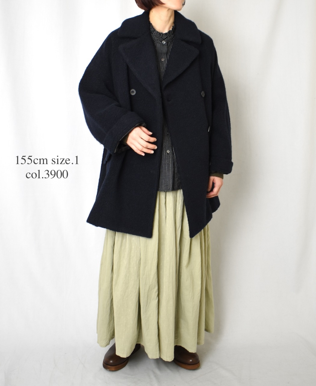 JNMDS2451(コート) RECYCLE BOA WOOL DOUBLE OVER COAT