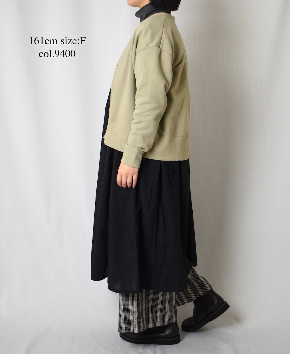 GNSL25542(カーディガン) COMBED COTTON FRENCH TERRY V-NECK 1BUTTON CARDIGAN