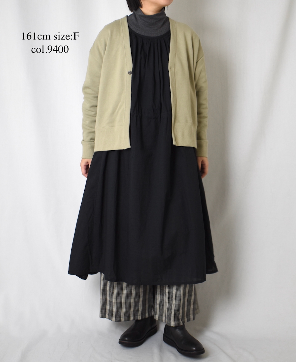  GNSL25542(カーディガン) COMBED COTTON FRENCH TERRY V-NECK 1BUTTON CARDIGAN