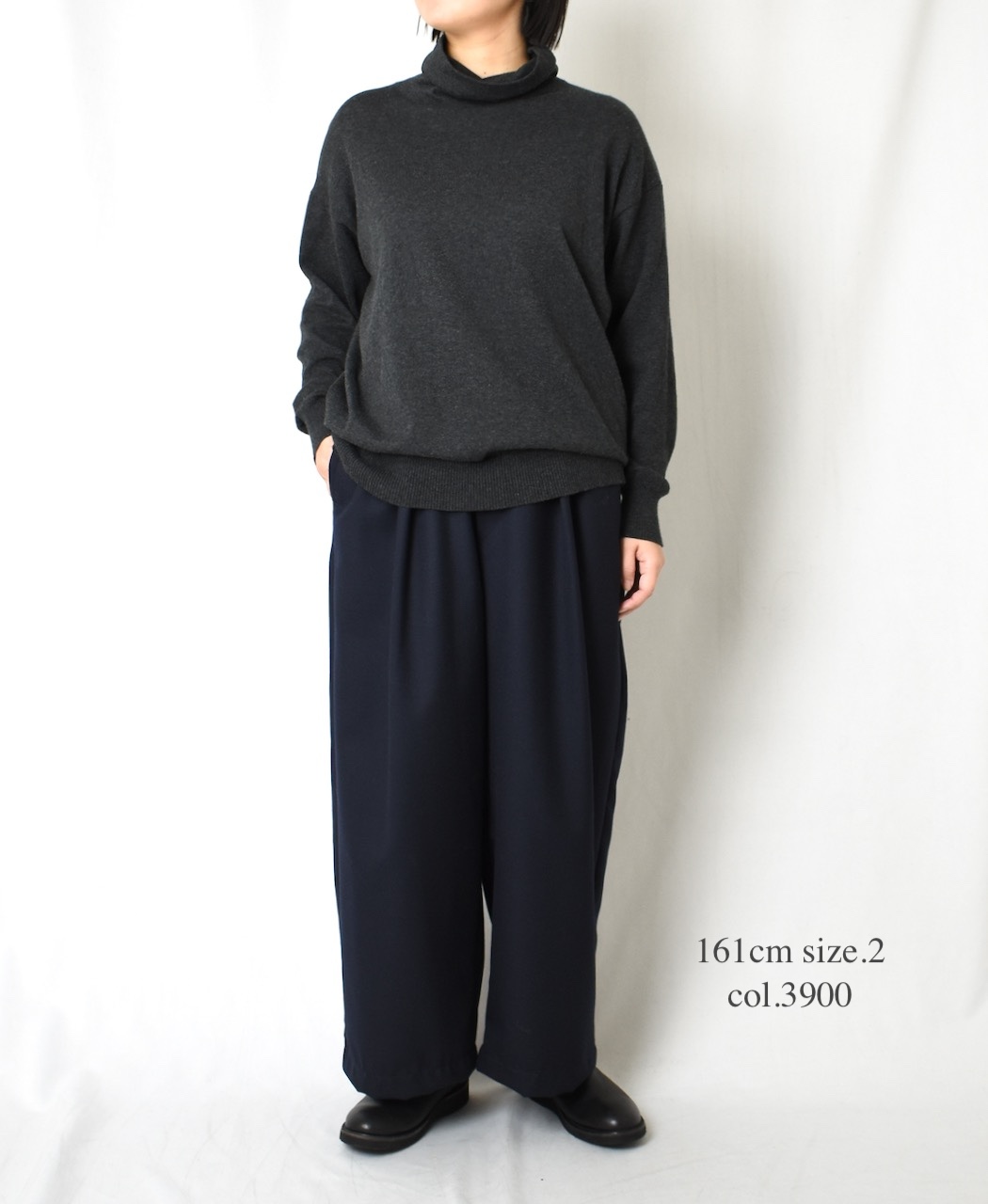 GNMDS2501WS(パンツ) WORSTED SERGE 2TUCK TAPERED EASY PANTS