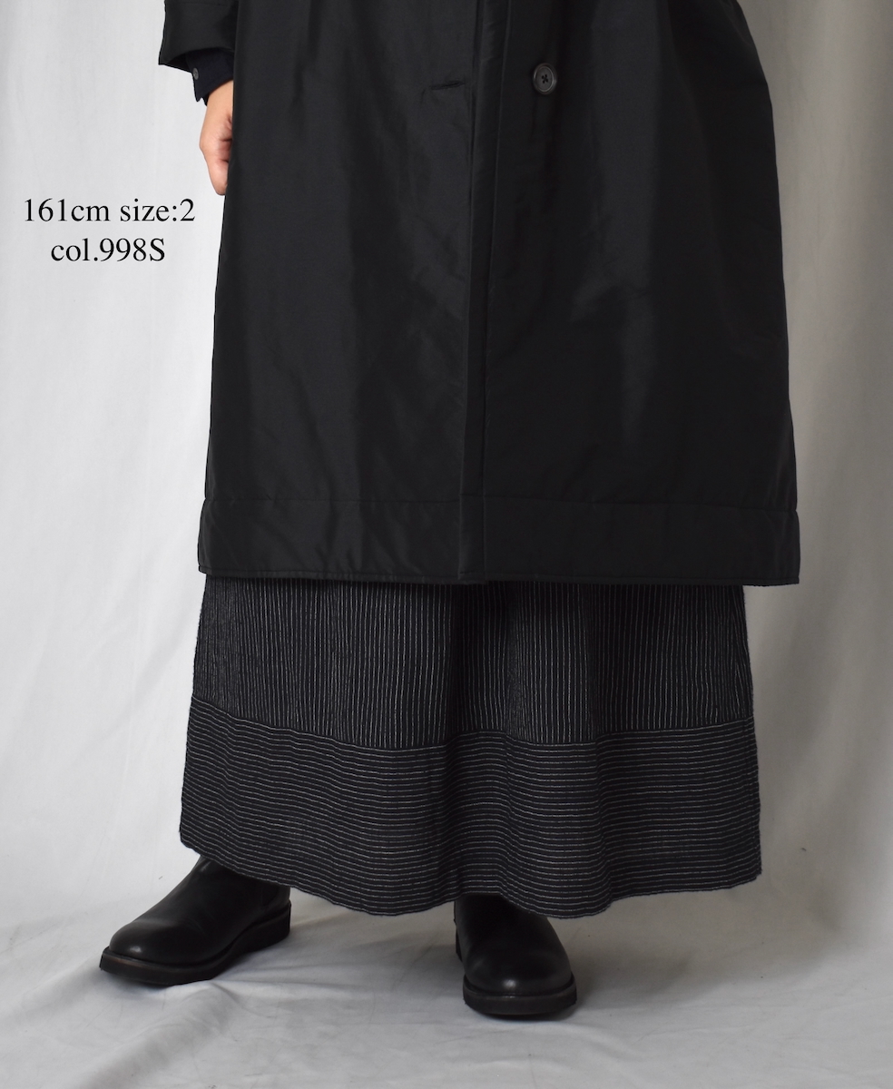 INSL25715(スカート) WOOL/LINEN STRIPE EASY SKIRT