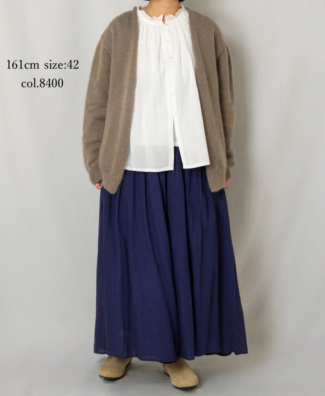 CHT2552(カーディガン) MOHAIR NO-BUTTON CARDIGAN