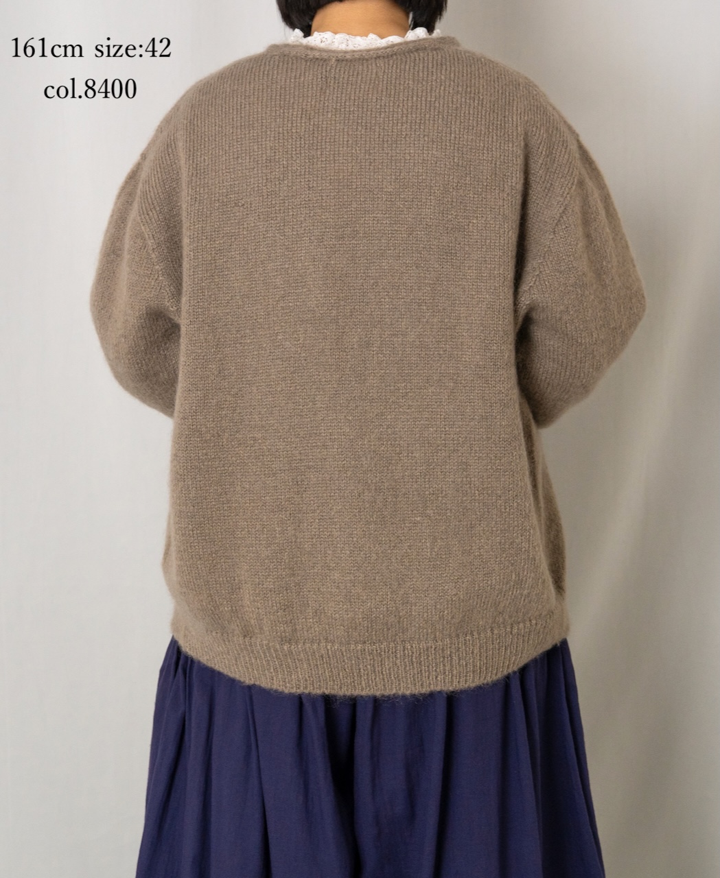CHT2552(カーディガン) MOHAIR NO-BUTTON CARDIGAN