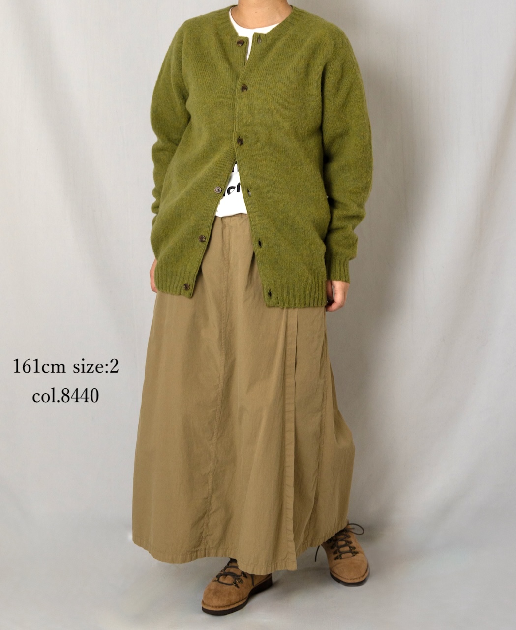 はるはる INAM2556PD(キュロット) 40s POPLIN OVER DYE WRAP CULOTTES WITH SEAM