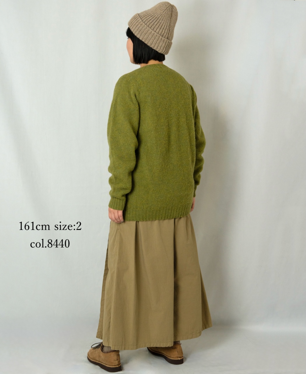 INAM2556PD(キュロット) 40s POPLIN OVER DYE WRAP CULOTTES WITH SEAM POCKET