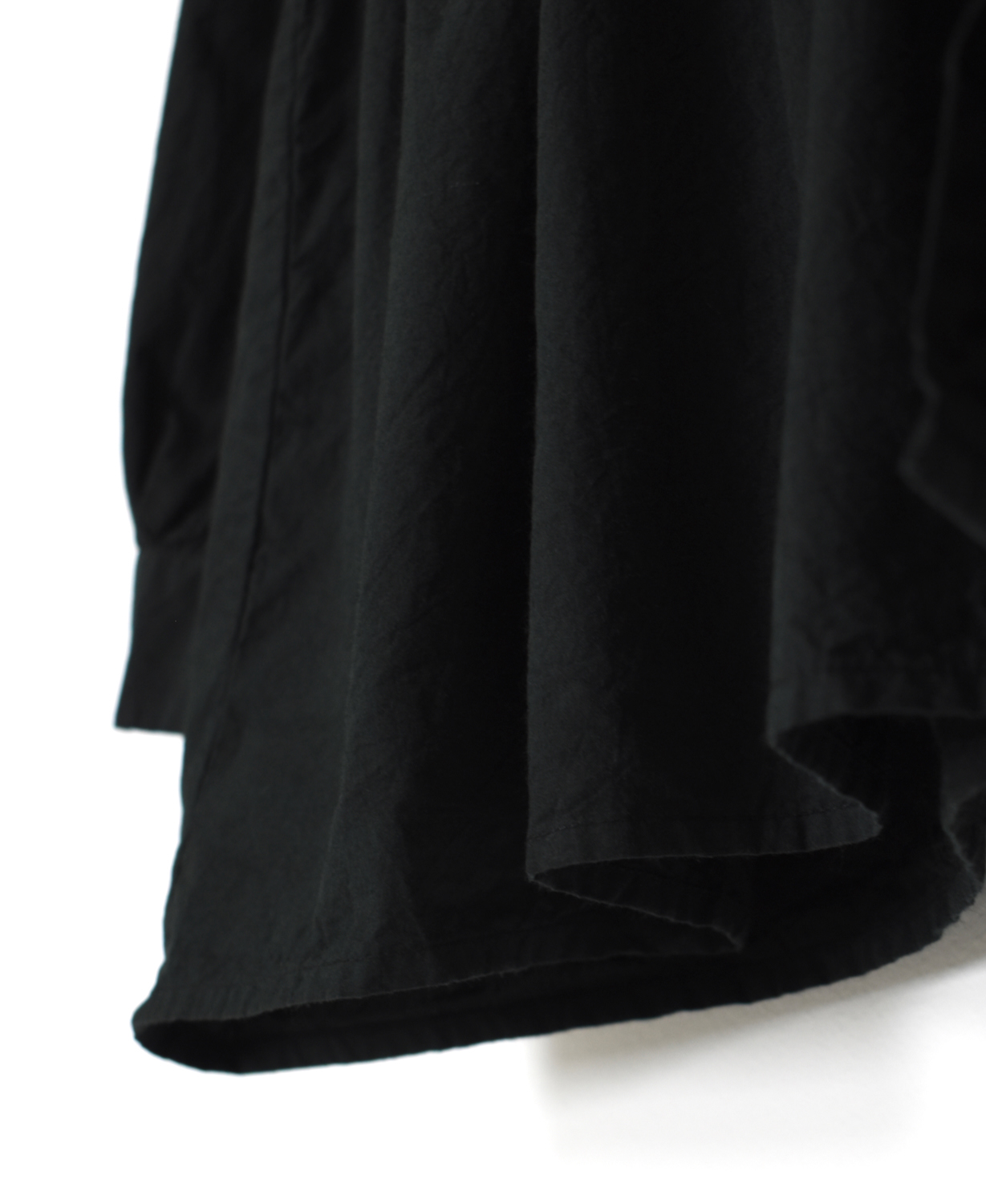 ⚫︎NMDS25911D(シャツ) 60s ORGANIC POPLIN PLAIN REGULAR COLLAR RAJASTHAN GATHERED SHIRT