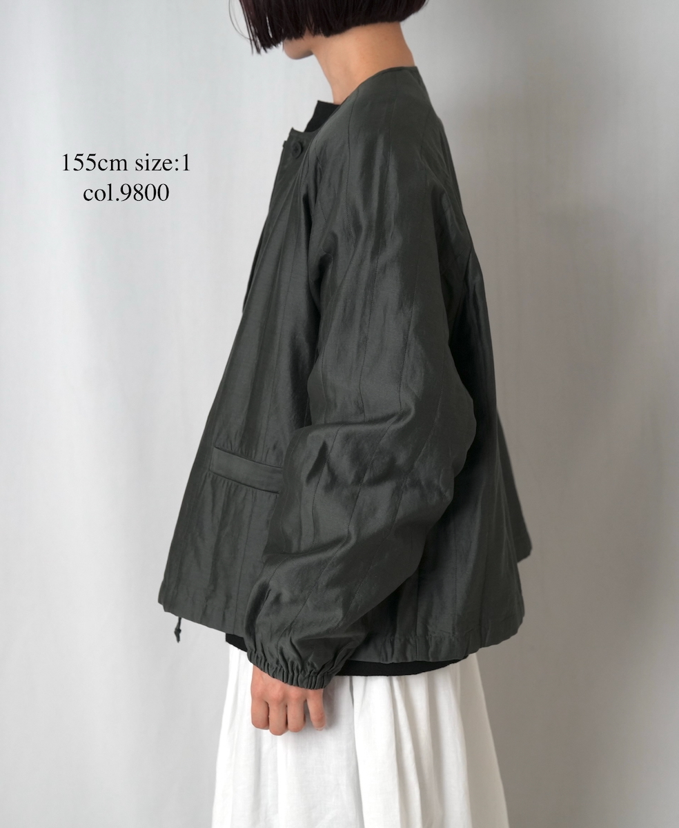 NMDS25542(ジャケット) QUILTED COTTON SILK RAGLAN STRING JACKET
