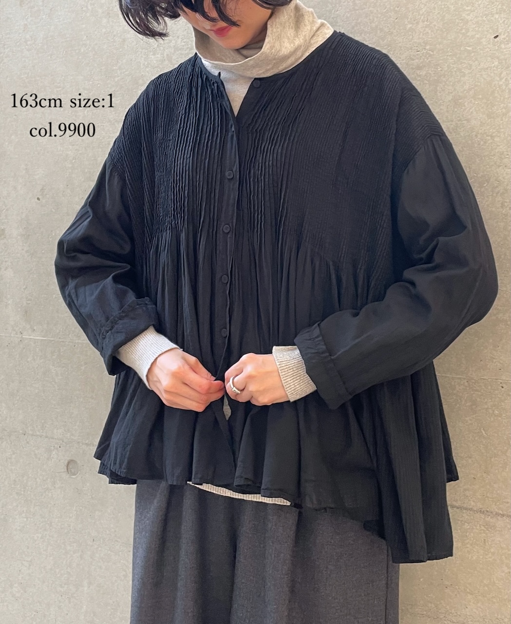 ○NMDS25513D(シャツ) 80s ORGANIC COTTON SMALL CHECK&VOILE PLAIN