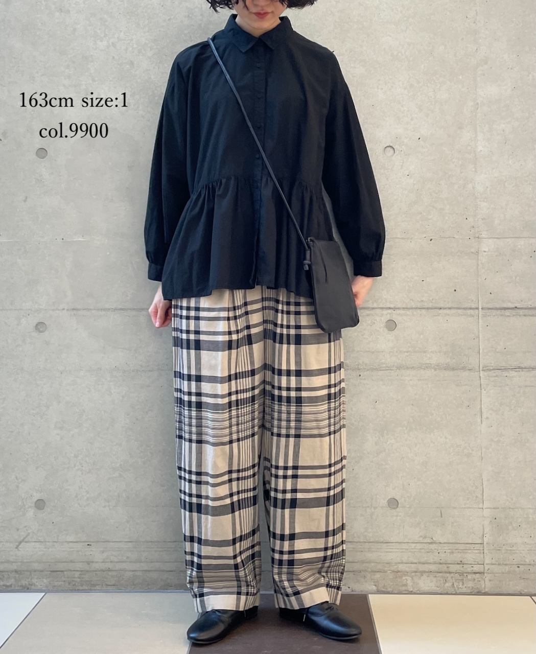 ⚫︎NMDS25911D(シャツ) 60s ORGANIC POPLIN PLAIN REGULAR COLLAR RAJASTHAN GATHERED SHIRT