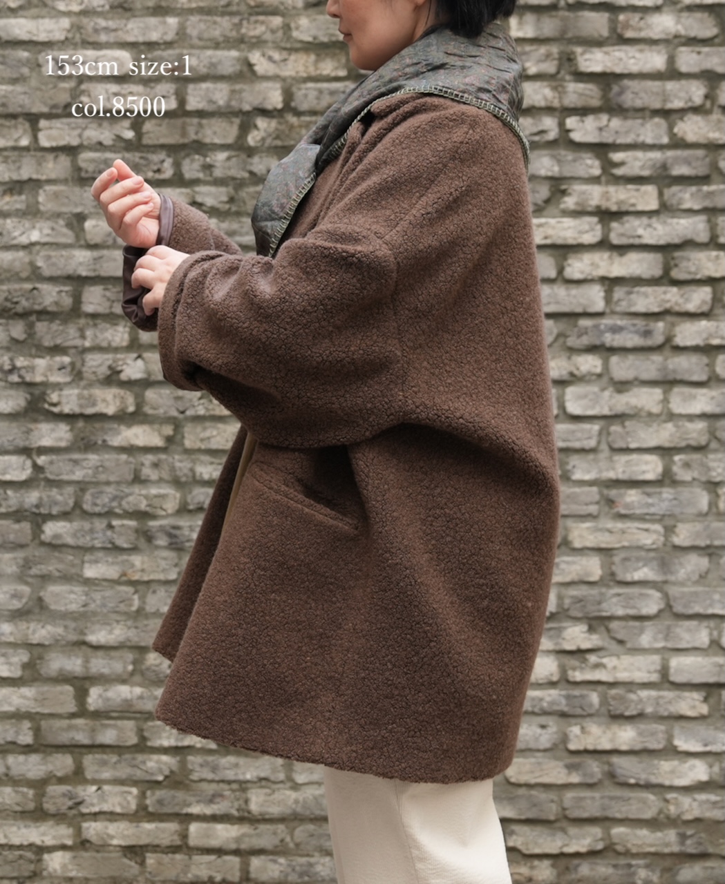 JNMDS2451(コート) RECYCLE BOA WOOL DOUBLE OVER COAT