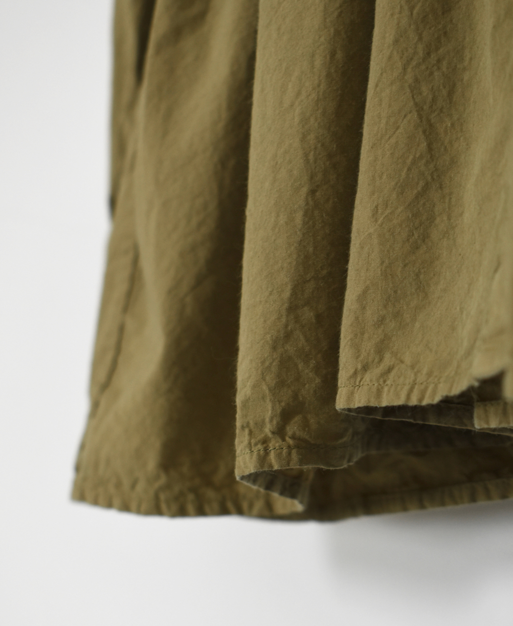 ⚫︎NMDS25911D(シャツ) 60s ORGANIC POPLIN PLAIN REGULAR COLLAR RAJASTHAN GATHERED SHIRT