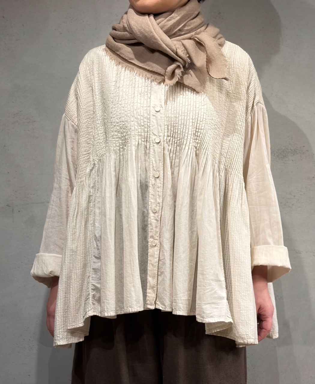 NMDS25802(ストール) WOOL/CASHMERE STOLE